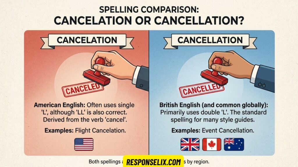 Cancelation or Cancellation