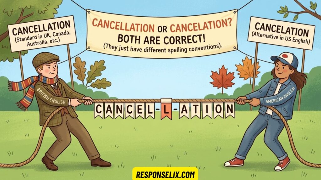 Cancelation or Cancellation