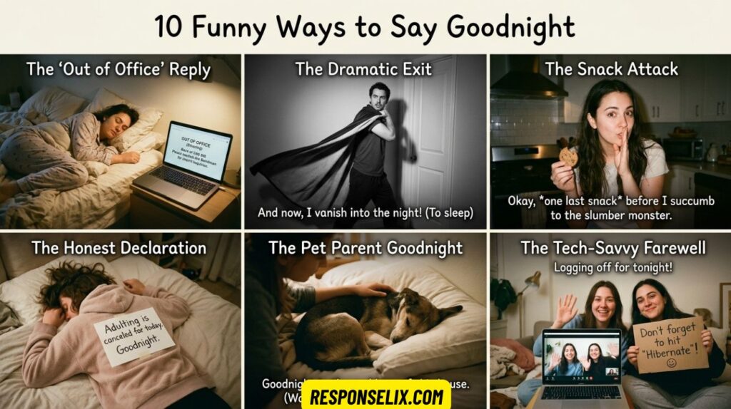 Funny Ways to Say Goodnight