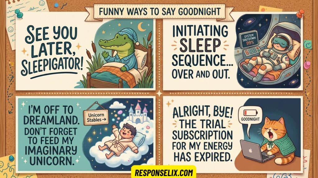 Funny Ways to Say Goodnight