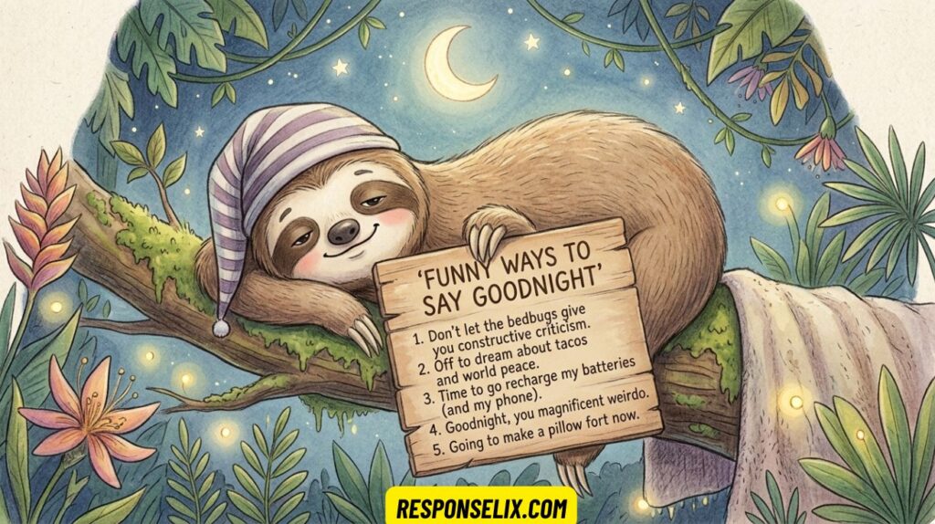 Funny Ways to Say Goodnight