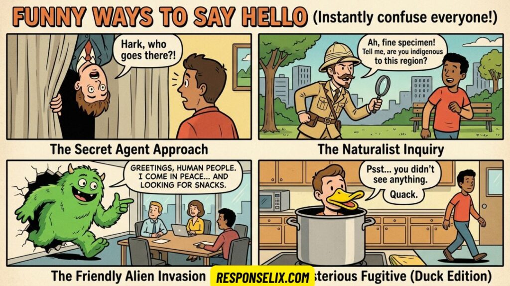 Funny Ways to Say Hello Instead