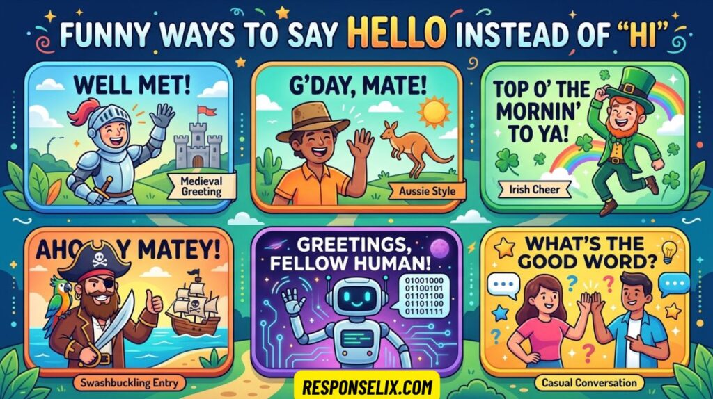 Funny Ways to Say Hello Instead