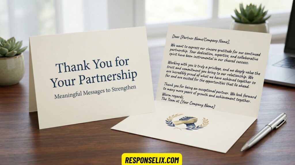 Thank You for Your Partnership