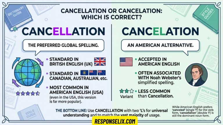 Cancelation or Cancellation