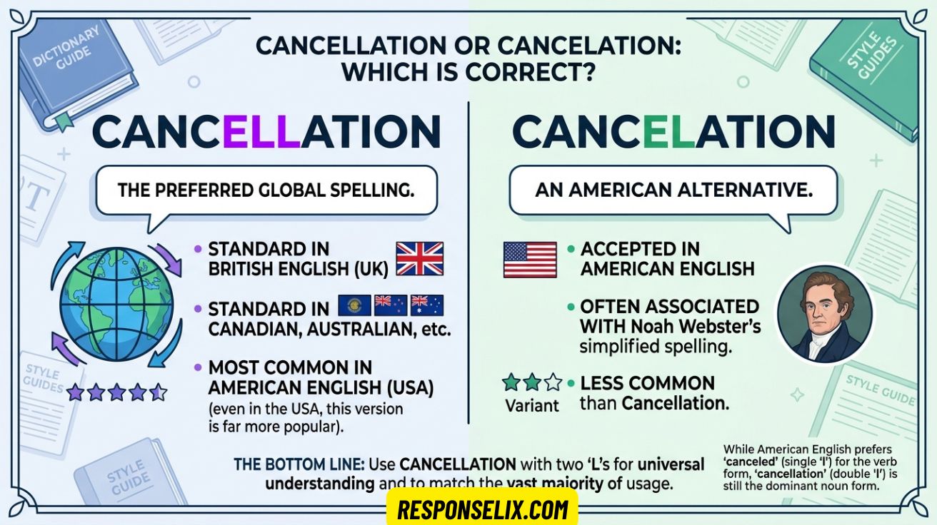 Cancelation or Cancellation