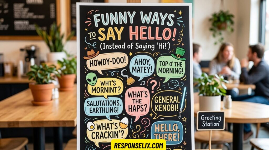 Funny Ways to Say Hello Instead